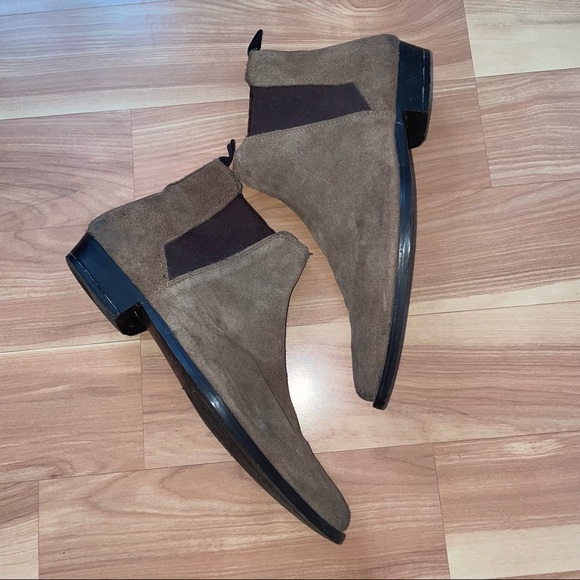ASOS Pointed Chelsea Boots in Brown Suede size 7 - Picture 4 of 11
